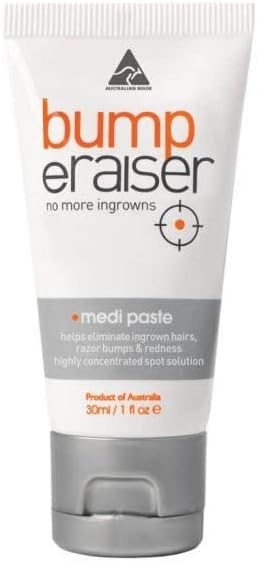 Bump Eraiser Medi Paste 30ml The Spot Treatment for Ingrown Hairs Pimples, Razor Bumps and Razor Burns, White, 30 ml (Pack of 1)