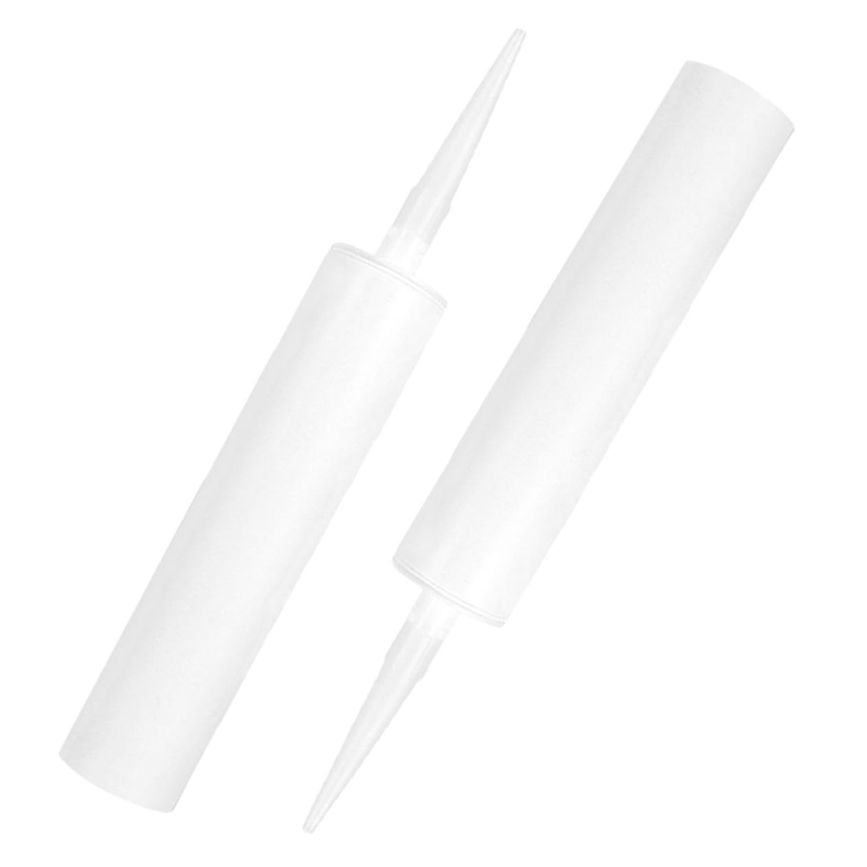 STOBOK 2Pcs empty hose white caulking tube latex caulk tubes empty ing tubes tile sealer clear silicone refillable ing saver plastic sealant emulsion