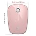 FD i220 Mini Wireless Mouse, 2.4G Cute Slim Optical Travel Mouse with Nano Receiver and Battery for Small Hand, Kid, Girls, Compatible for Notebook, Computer, PC, Laptop, and Chromebook (Pink)