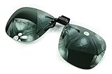 Polarized and Polycarbonate Clip-on Flip-up Glasses