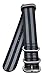 ArtStyle Watch Band with 1.5mm Thickness Quality Nylon Strap and Heavy Duty Brushed Buckle (Black/Grey, 20mm)