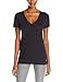 adidas Women's 24 Seven Deep V-Neck Tee, Black, Large