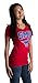 Southern Methodist University | SMU Mustangs Retro Style Ladies' V-Neck T-Shirt-Vneck,2XL