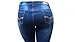Jack David Womens Plus Size Stretch Distressed Ripped Blue Skinny Denim Jeans Pants (22, JD N605 Blue)