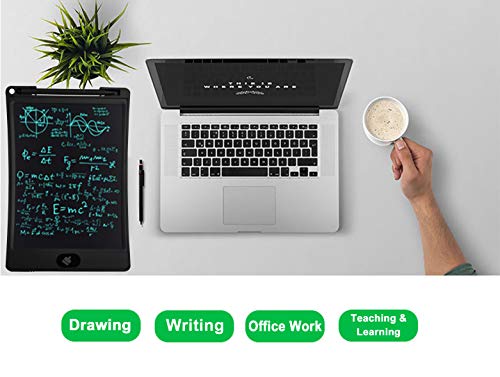 LCD Writing Tablet, 8.5 inch Electronic Drawing Pads w Glove for Kids Portable Reusable Erasable Graphics Board Digital Drawing Writing Tablet Doodle pad Handwriting Paper for School Home or Office