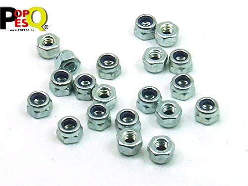 POPESQ® - 20 Pcs. x M2.5 Nut Self-locking Stainless Steel INOX #A2019