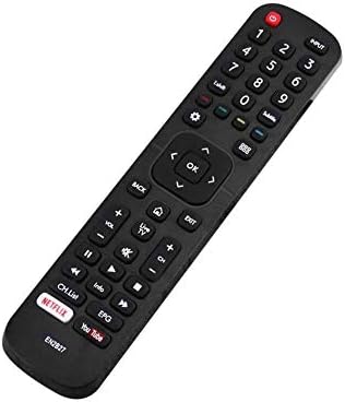 HGJVBFGH1 EN2B27 Remote Control Replacement & Backup Accessory for Hisense Television black