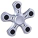 Baring Pentagon High Speed 360 Degree Fingertip Spinner Toy Stress Reducer Fidget for Children Adult, Silver