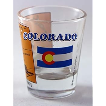  Colorado Marble Swirl Weed Shot Glass