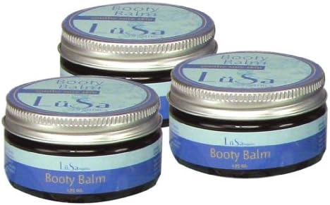 Lusa Organics Baby Booty Balm Diaper Rash Cream, 3 Pack