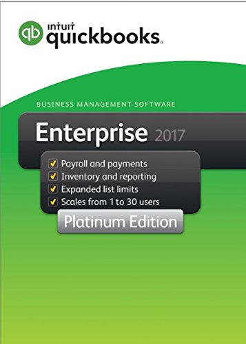 QuickBooks Enterprise 2017 Platinum Edition, 5-User (1-year subscription)