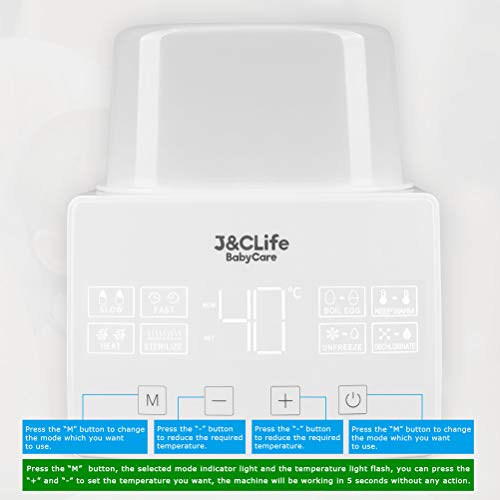 image for Baby Bottle Warmer by J&C Life, Bottle Sterilizer, Baby Food Heater & 