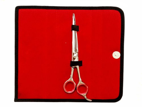 ZZZRT 8" Professional Razor Edge Curved Blades Polish Pet Grooming Scissor Shear Japanese Stainless Steel + Free Scissor Shear Case