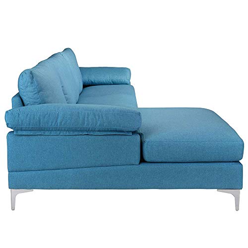 Casa Andrea Milano llc Modern Large Sectional Sofa, LShape Couch with