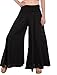 SNS Pure Cotton Long Palazzo Pants Women Trouser Black