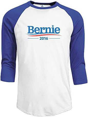 Men's Contrast Color Bernie Sanders 2016 Presidential Candidate Sleeve Shirt
