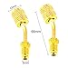 BingSnow 60 Pcs R410a Mini Split Adapter Charging Vacuum Port Adapter Brass Converter with 5/16