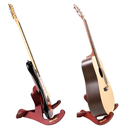 NEUMA Guitar Stand Wooden Musical Instrument Stand Portable Stand for Acoustic Electric Classical Guitars Bass Banjo