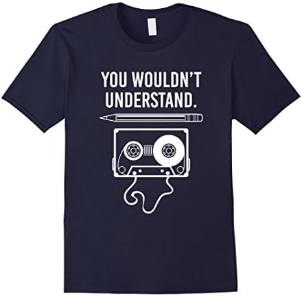 Men's You Wouldn't Understand Vintage Cassette Tape Music T Shirt 3XL Navy