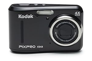 Kodak PIXPRO Friendly Zoom FZ43-BK 16MP Digital Camera with 4X Optical Zoom and 2.7