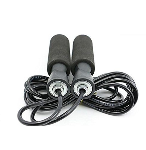 YZLSPORTS Professional Adjustable Steel Wire Jump Rope with Carrying Pouch by Fitness Factor Ergonomic,Durable,Easy to Adjust Premium Jump Rope All Heights and Skill Levels,Pink Black - Thumbnail 5