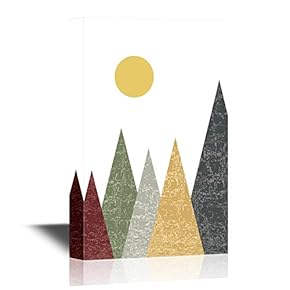 Abstract Mountains and The Sun