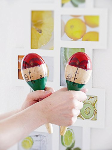 4 MARACAS+LARGE+REAL+RUMBA+SHAKERS