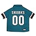 Pets First NHL San Jose Sharks Jersey for Dogs & Cats, Small. - Let Your Pet Be A Real NHL Fan!