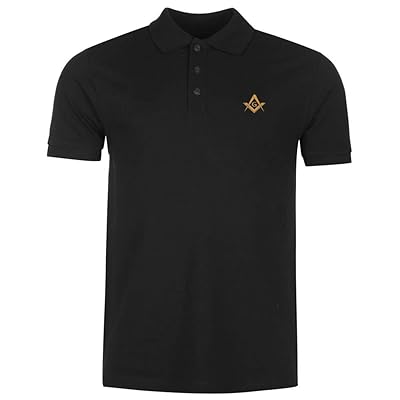 Mens Shirts Masonic Golf Shirts Men's Masonic Embroidered Casual