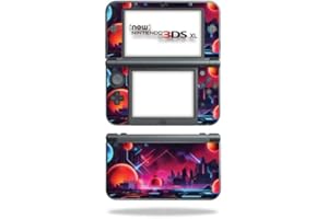Gaming Skin Compatible with Nintendo New 3DS XL (2015) - Synthwave Planets - Premium 3M Vinyl Protective Wrap Decal Cover - E