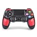 Game Controller for PS4 - Dual Vibration 4 Wireless Controller for Playstation 4 - Joystick with Sixaxis, Bluetooth, Super Power, Micro USB, Multi-Touch Clickable Touch Pad (Red)