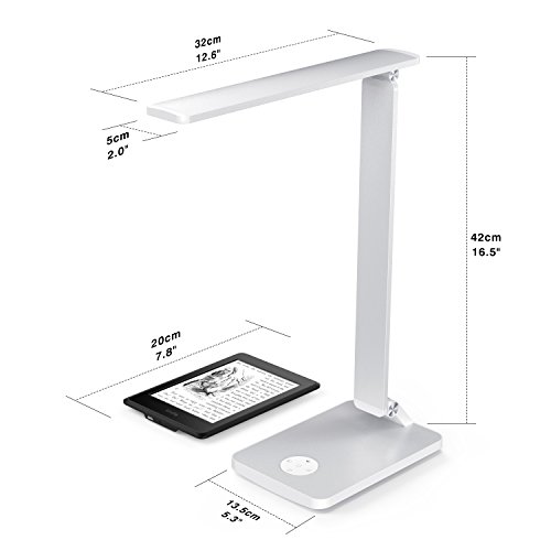 LED Desk Lamp, MoKo Smart Touch Stylish Metal Table Lamp, Rotatable
