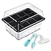 Oak Leaf 10-Pack Seed Starter Tray, 120 Cells Seedling Starter Trays Kit Greenhouse Supplies Seed Trays with Dome and Base, Labels and Hand Tool Kit, 12 Cells per Tray