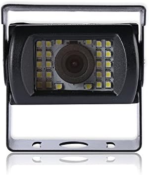 Backup Camera for Truck High Definition Waterproof Night Vision 24 LED Light With 12V/24 Power System Universal for Bus Truck Trailer Van lorry heavy duty car van