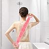 DEHUA 80CM Shower Brush Body Brush Exfoliating Silicone Body Scrubber Belt for Men and Women Body Cleaning,Spa Massage…