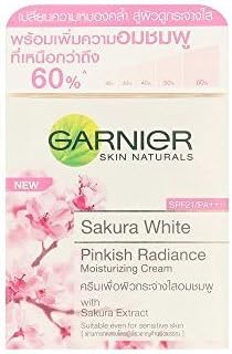 Garnier Skin Naturals Sakura White Pinkish Radiance SPF21/PA+++ Moisturizing Cream 50ml x 2 Pcs
