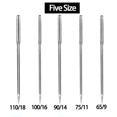 50 Pieces Sewing Machine Needles, Hoedia Universal Sewing Machine
