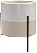Amazon Brand – Rivet Mid-Century Ceramic Planter with Stand, 18.9