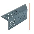 Alanfox Woodworking Square Size Measure Ruler with Carpenter Pen,Woodworking 3D Mitre Angle Measuring Tool with Gauge & Ruler for Three Dimensional Items Measuring Timber, Pipes,Etc