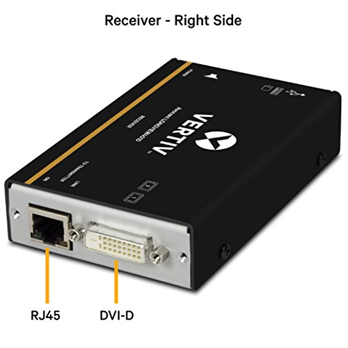 Vertiv Avocent LV 4010P High-Performance HD KVM Extender Kit with Receiver & Transmitter, VGA, Single Monitor, Extend up to 50 m. / 164 ft. (4010P)