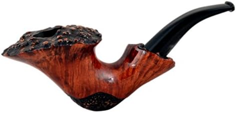 EXTRA BRUYERE exclusive freehand calabash carved orange briar tobacco smoking pipe from Golden Pipe (Poland)