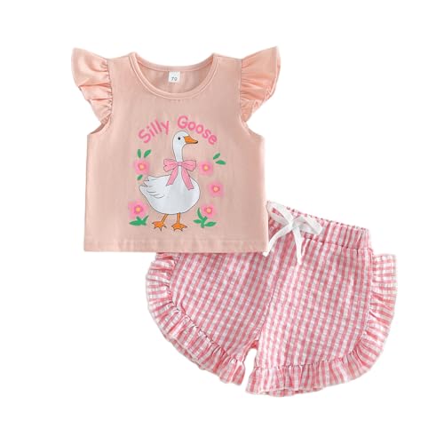 FIOMVA Girls Summer Tank Top Shorts Set