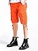 INFLATION Men's Skinny Knee Length Shorts Relaxed Fit Cargo Shorts 32 Orange