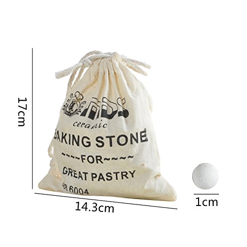 Aneil Cordierite Baking Heavy Steam Stone Pie Tart Custard Pan Stone High Temperature Resistance