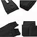 Funnywe LA. Helena Womens Warm Winter Fleece Lined Thermal Tights Leggings (Black)
