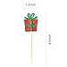 ALISSAR 28-pack Christmas Cupcake Toppers, Glitter Holiday Cake toppers Home Party Decor Christmas Party Supplies Favors