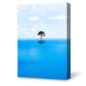 Canvas Wall Art for Living Room,Bedroom Home Artwork Paintings Coast and Horizon Ready to Hang - 12x18 inches