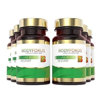 BodyFokus Clean Body Restart - Hoher Gehalt an Silymarin - 6 Dosen