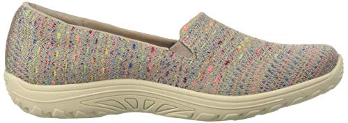 Skechers-Womens-Reggae-Fest-Wicker-Engineered-Knit-Twin-Gore-Slip-on-Willows-Loafer-Flat
