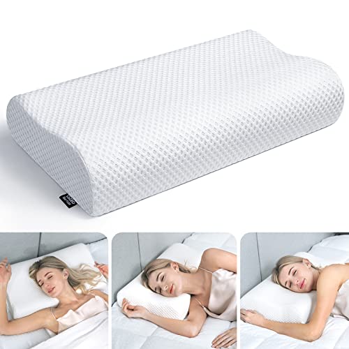 Osteo Adjustable Memory Foam Pillow with 6 Available Height, No Smell